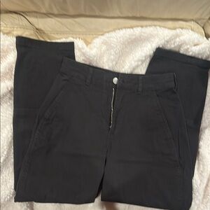 Everlane Dark Gray Organic Cotton Trousers